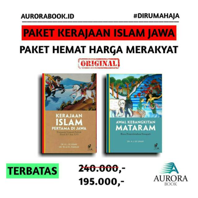 PAKET KERAJAAN ISLAM - KERAJAAN ISLAM PERTAMA DI JAWA - AWAL KEBANGKITAN MATARAM - ORIGINAL