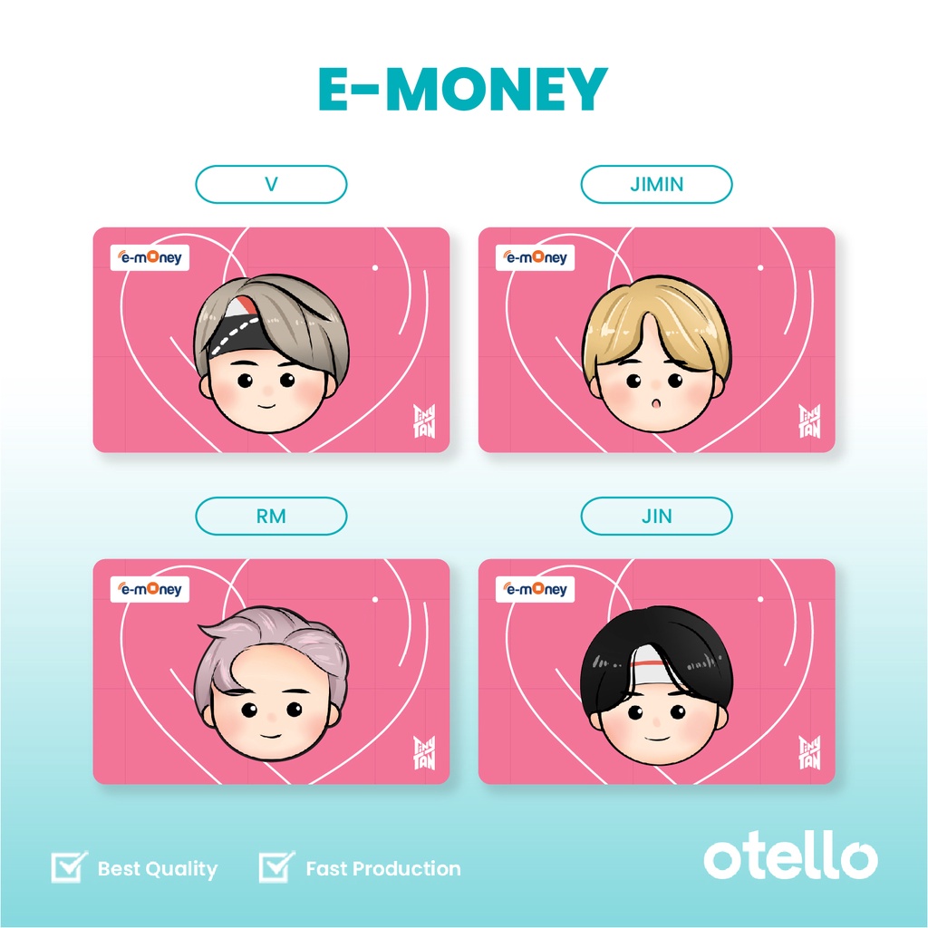 Kartu E-Money BTS TinyTan Persona Kartu eMoney BTS eToll Mandiri eMoney KPOP eToll BTS Idol Kpop