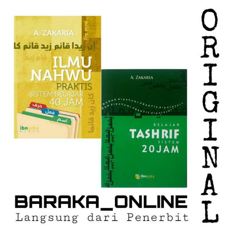 Ilmu Nahwu Praktis Sistem Belajar 40 Jam Belajar Tashrif Sistem 20 Jam Kh Aceng Zakaria Shopee Indonesia