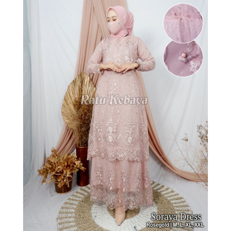 GAMIS TULLE TINGKAT BUSUI / KEBAYA TULLE / BAJU PESTA MODERN / GAMIS BUSUI/GAMIS KONDANGAN/GAMIS TERBARU/GAMIS TULLE/GAMIS TULLE TINGKAT /GAMIS