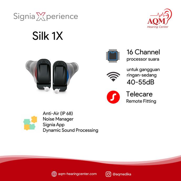 Alat Bantu Dengar Signia Silk 1X CIC