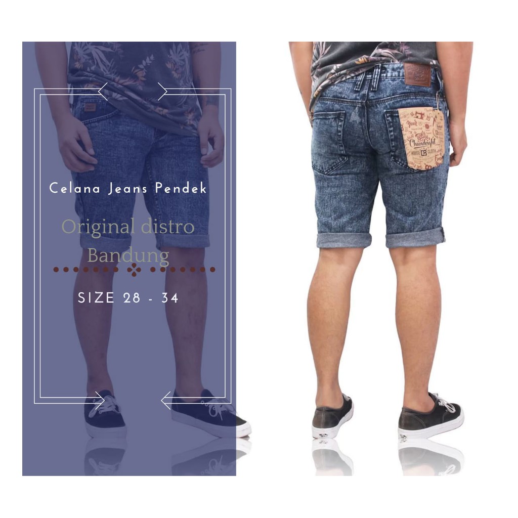  CELANA  JEANS  DENIM  PENDEK Original Distro  Bandung  