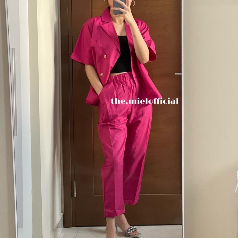 Tracy set - Set Outer / Cardigan / Blazer Korea / Set Korea/ Set Wanita / Blazer Wanita / Baju Kanto