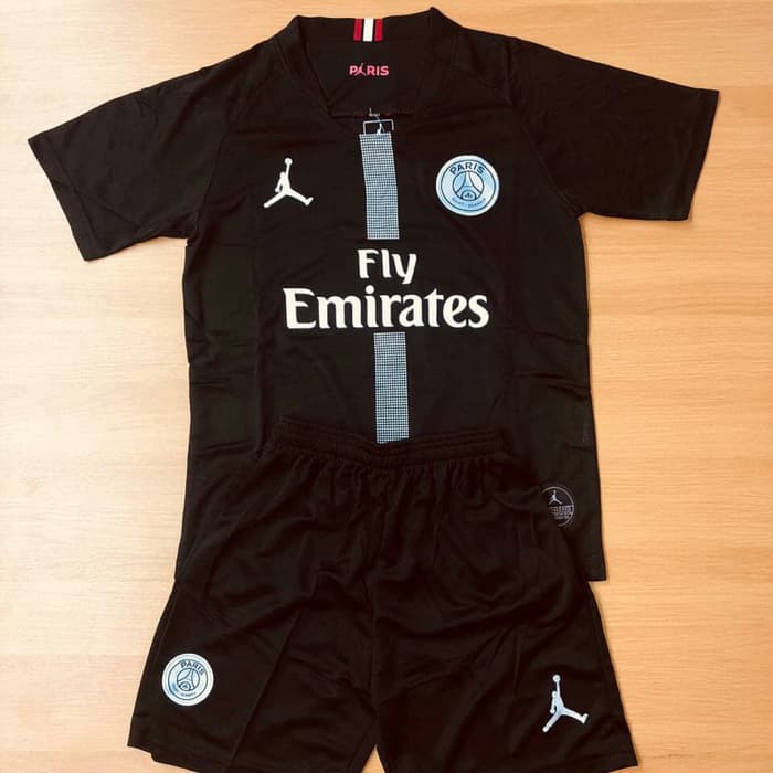 JERSEY KIDS PSG JORDAN BLACK 2018/2019 GRADE ORI import