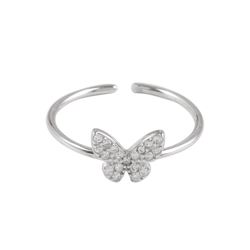 Cincin Butterfly Adjustable Gaya Korea Untuk Wanita