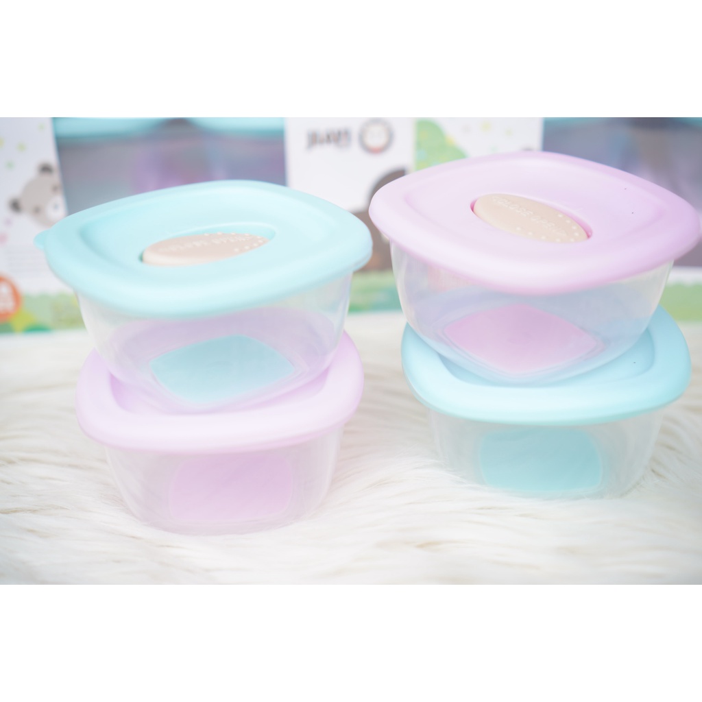 Box Penyimpan MPASI Bayi / Baby Food Container Kaca / Tempat Makan Mpasi / Wadah mpasi kaca / wadah mpasi bpa free / tempat mpasi kaca