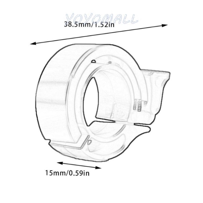 Bel sepeda invisible aluminium alloy bicycle bell