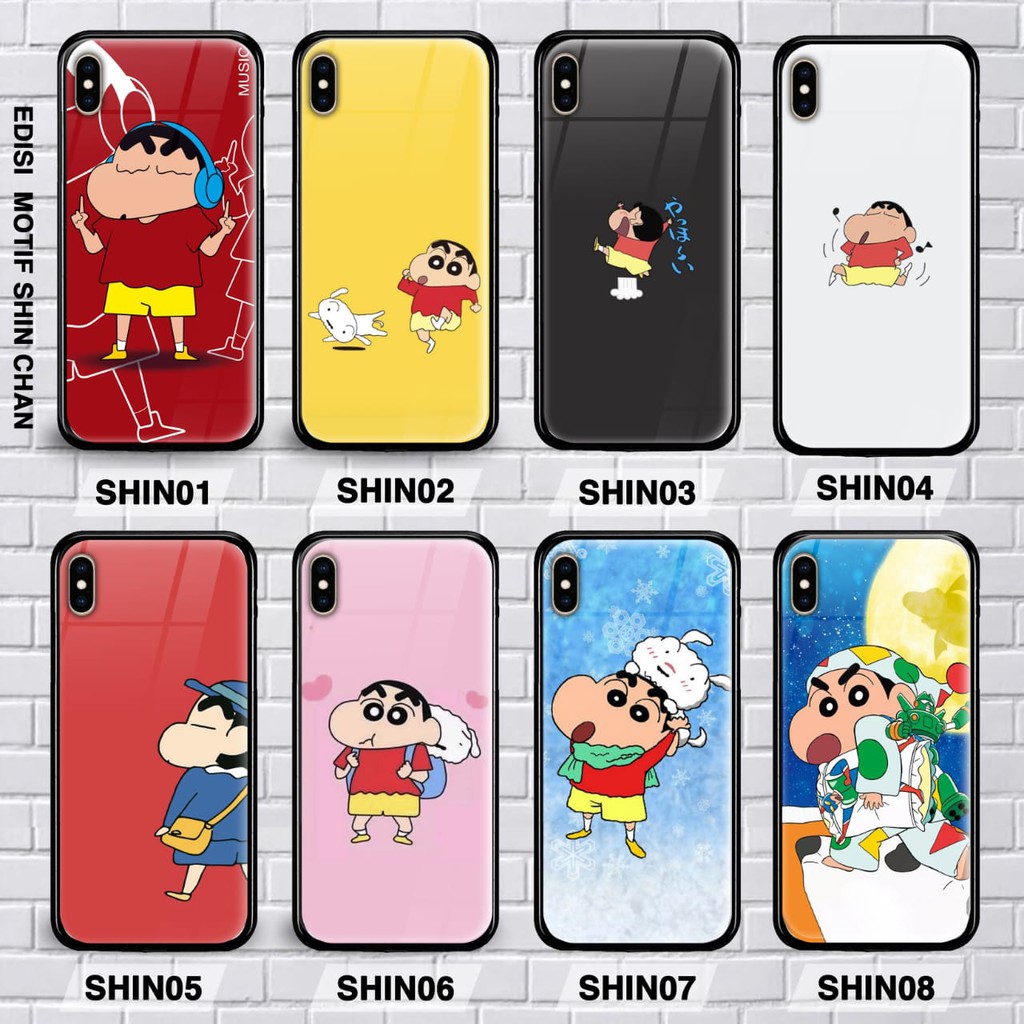 premium custom case shinchan samsung j6 plus,j7/j7 core,j7 plus,j7 prime casing glass samsung