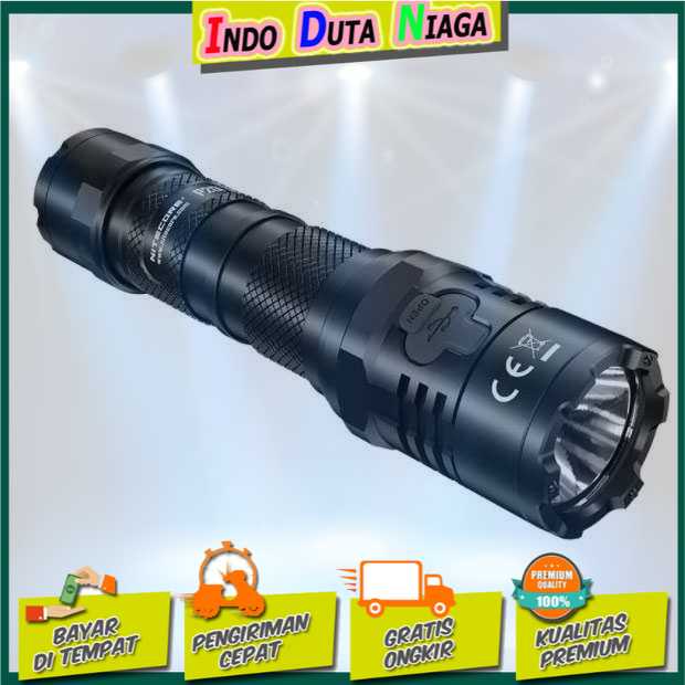 IDN TOOLS - NITECORE P20i Senter LED Tactical Flashlight SST-40-W 1800 Lumens