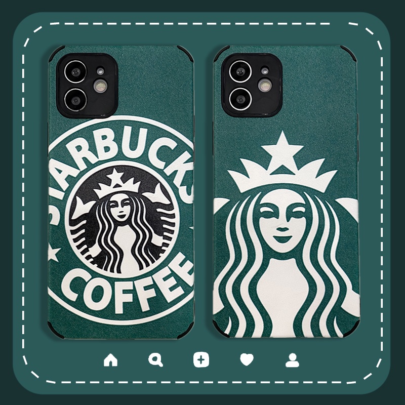 Coffee logo All-inclusive anti-drop phone case for iPhone 12 11 Pro Max SE 7 8 Plus XR XSMAX