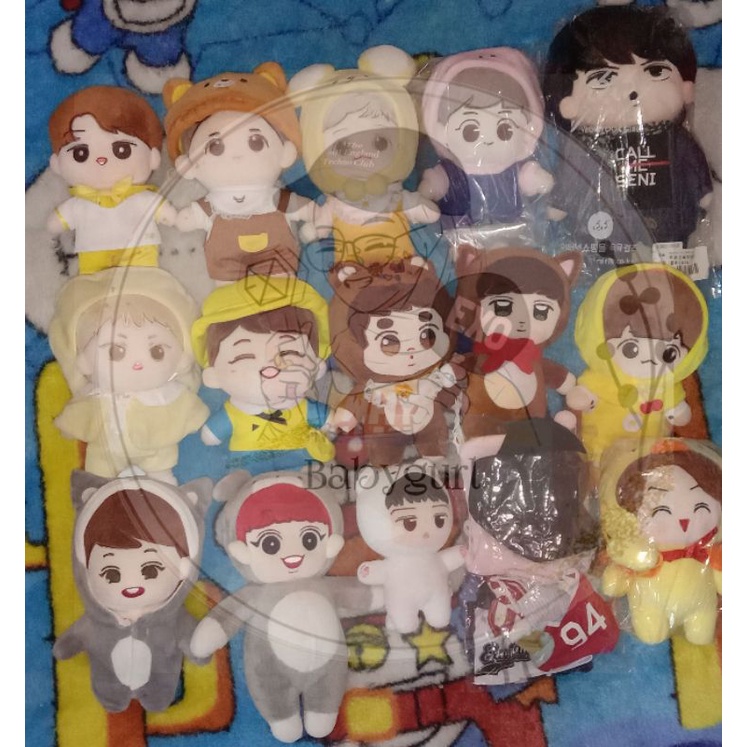 [Ready Stok] Doll Exo boneka Exo Sehun xiu lay Suho Chanyeol kai d.o baekhyun