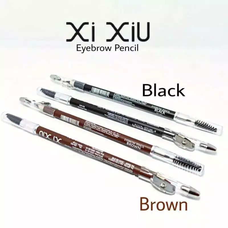 ❣️Rakkistore99❣️ Xi Xiu Eyebrow Pencil Black / Brown - Ultimate Eyebrow Pencil Silver / Natural Black / Natural Brown (100% Original)