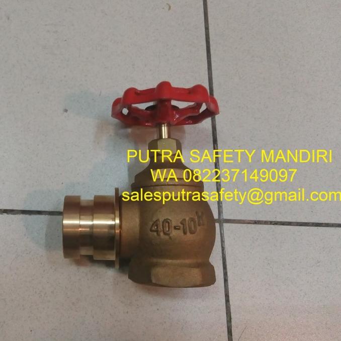 Angle Landing Valve Fire Hydrant Kuningan 2.5Inch Machino Kran Pemadam