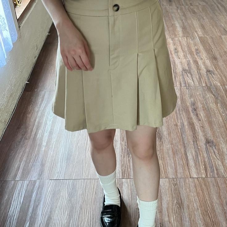 codeJj8J3--Ninette - Pleated Chino Skirt