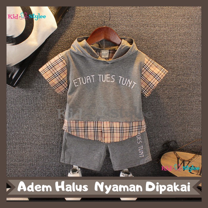 Set Anak Import Setelan Stelan Baju Anak Bayi Laki Laki Cowok Laki2 1 2 3 Tahun Import Murah CO5