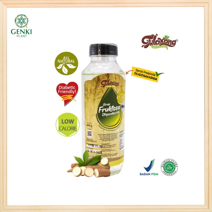 

Gulakong Gula Singkong Cair / Sirup Fruktosa Oligosakarida - 600 g