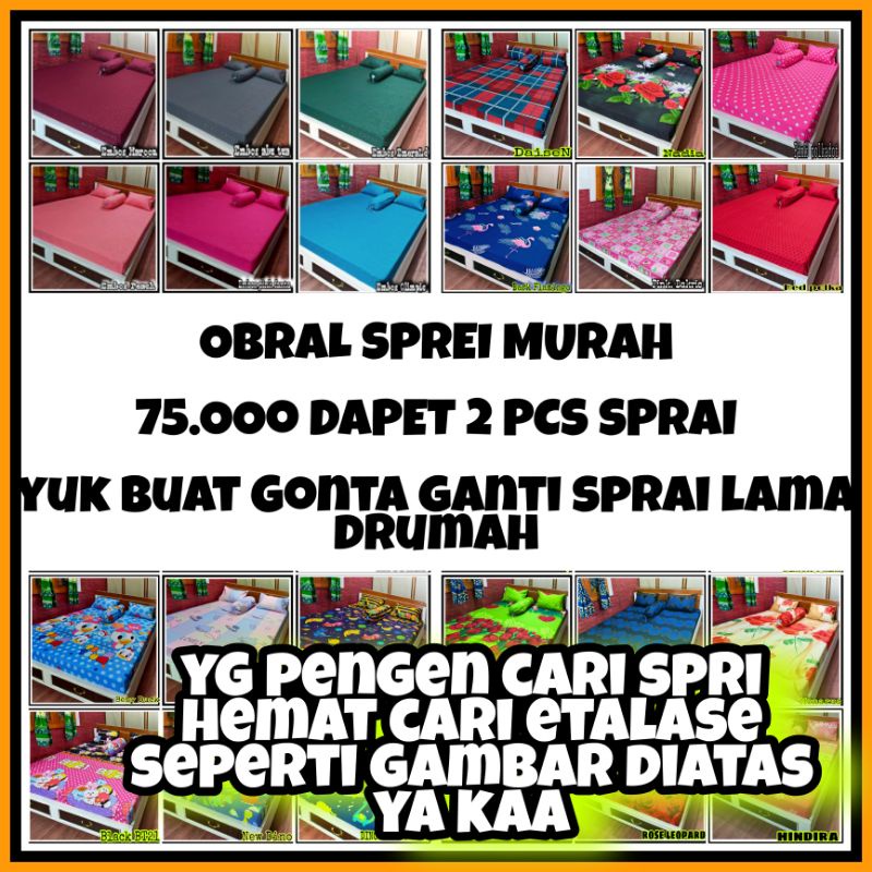 (PROMO) Sprei HOMEMADE KARAKTER 180x200 dan 160 x 200 TERMURAH HALUS LEMBUT