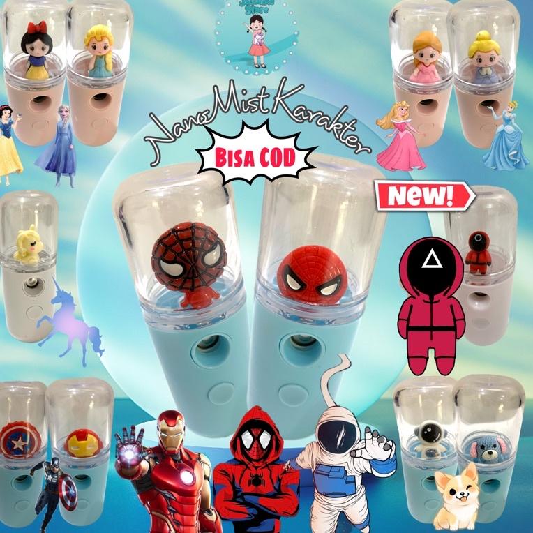 Murah✽ Nano Spray Mini Karakter/Nano Mist Spray Portable/Nano Spray Pelembab Wajah dan Disinfektan/S