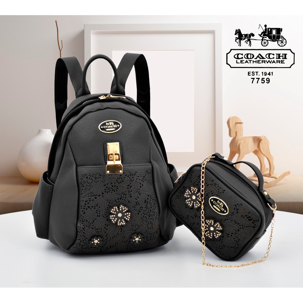 Ransel COACH Set 2 in one Series ~ 7759 ~ tas batam