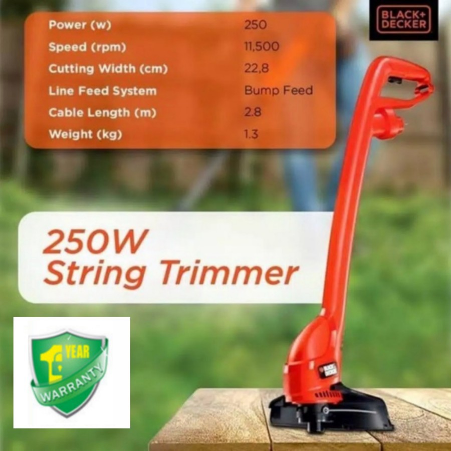 Mesin Potong Rumput Black Decker String Trimmer Alat Potong Rumput