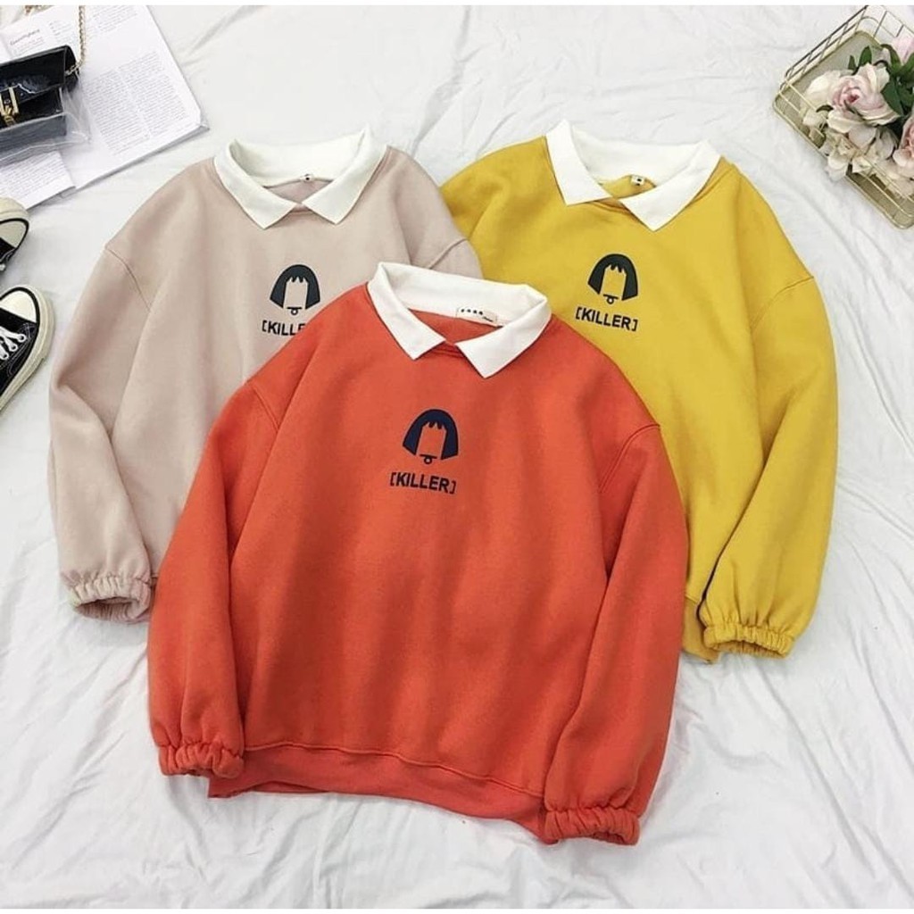 KILLER OVERISIZE / COSTA COFFEE SWEATER HOODIE JAKET WANITA SWEATSHIRT FLEECE