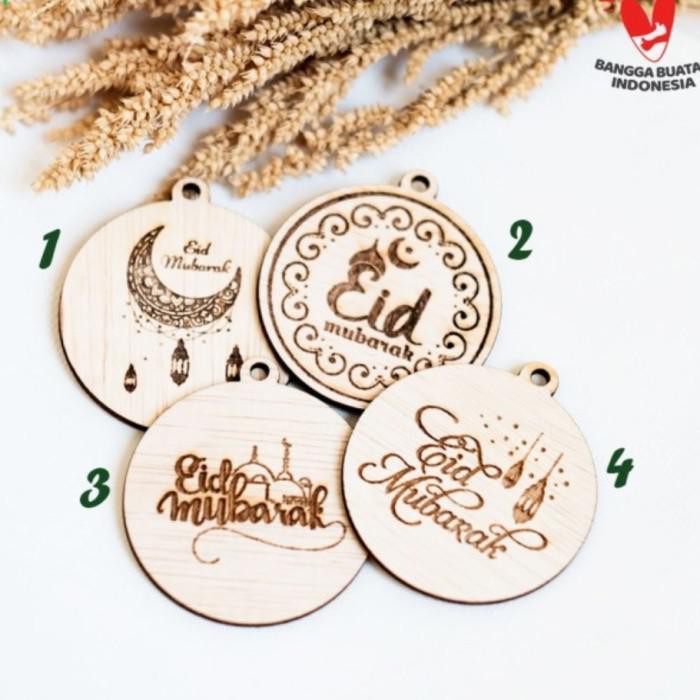 

Tag Lebaran Plywood Custom Murah|Gantungan Hampers & Parcel - Custom Tag+Logo 039