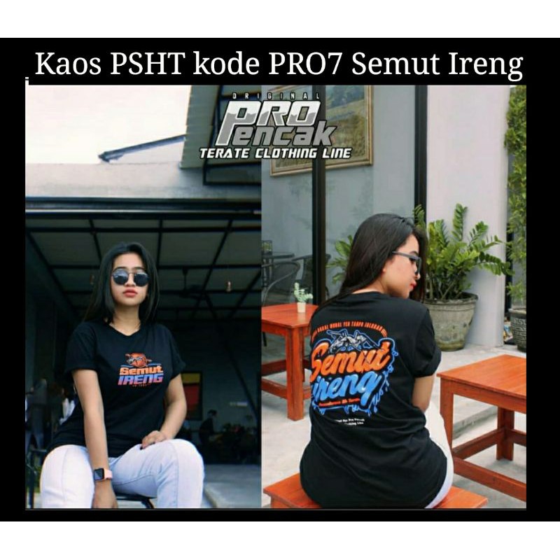 Kaos PSHT SH Terate kode PRO7 SEMUT IRENG