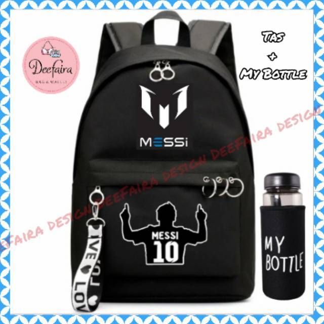 Tas Sekolah Anak Laki Laki Backpack Lionel Messi Ronaldo