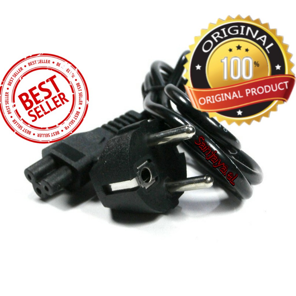 KABEL POWER ADAPTOR LAPTOP ALL TIPE LAPTOP NOTBOOK  3 LUBANG 1.8 METER