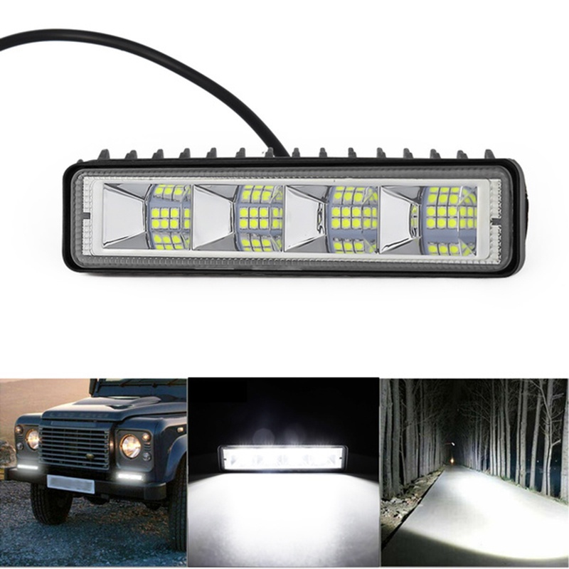 (LUCKID) 2pcs Lampu Sorot LED 200W Ukuran 6 &quot;Untuk Mobil SUV / Truk / Offroad