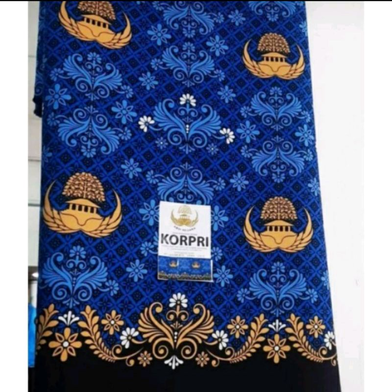 Kain batik  KORPRI motif terbaru 2022 bahan seragam ASN