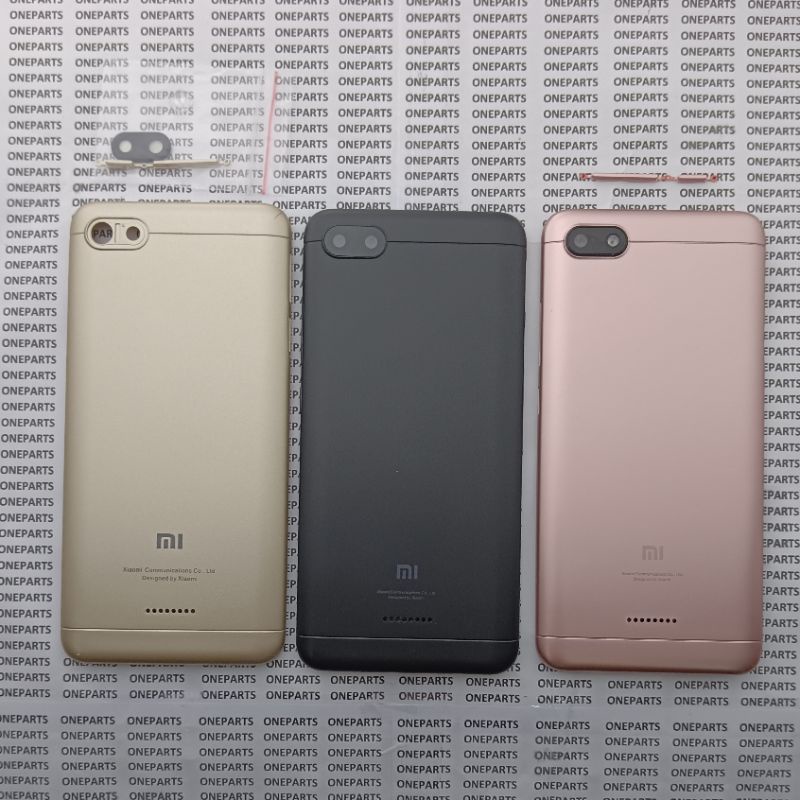 BACKDOOR BACKCASE TUTUP BELAKANG CASING XIAOMI REDMI 6A DUAL SIM ORIGINAL