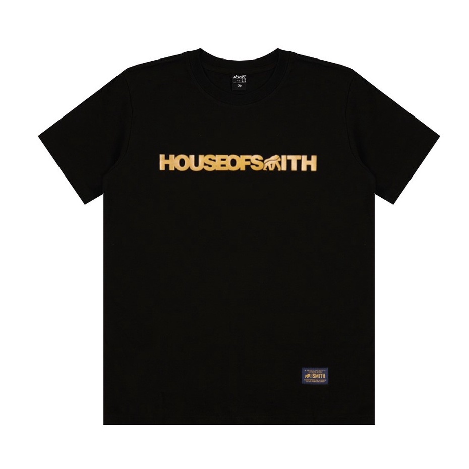 Tshirt Baju Kaos Distro House of Smith Gold / Kaos Distro Pria Wanita