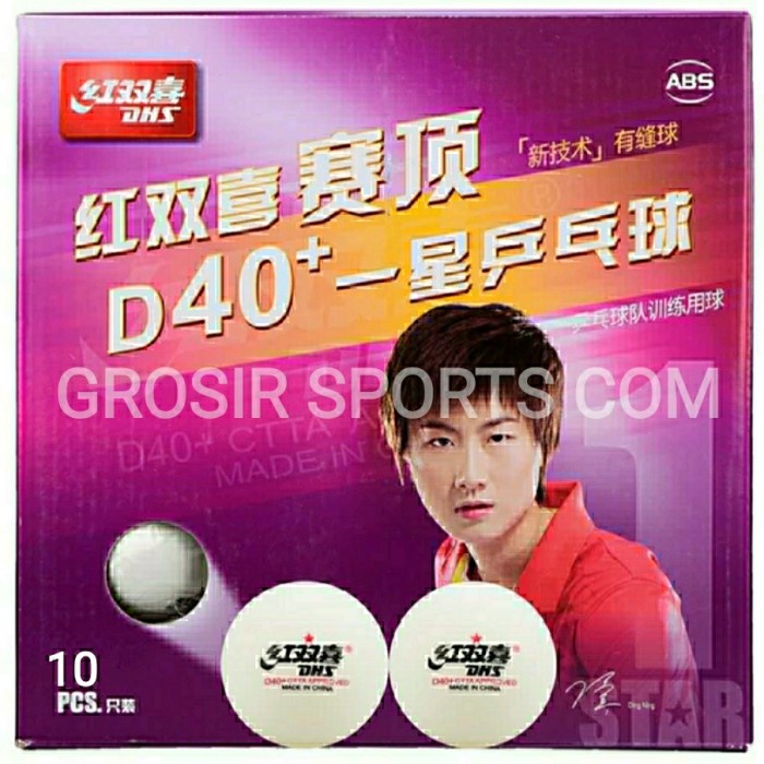Bola Pingpong / Tenis Meja DHS 40+, 1 Star / Bintang Satu, Original