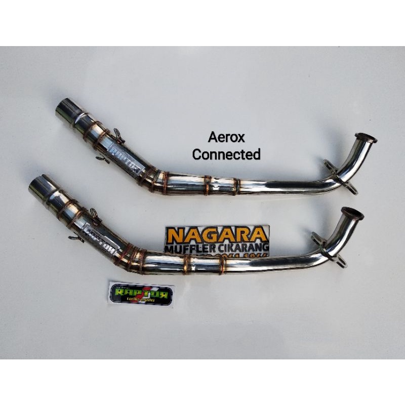 Leheran/ Header Aerox Connected stainless ORI Raptor ( inlet 38 )