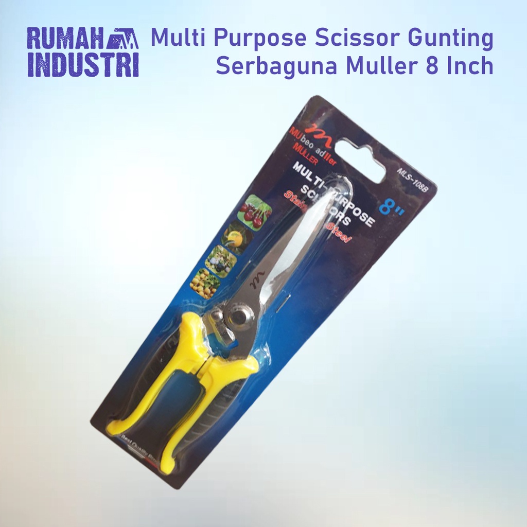 

POPULER! Gunting Serbaguna Multi Purpose Scissor Muller 8 Inch