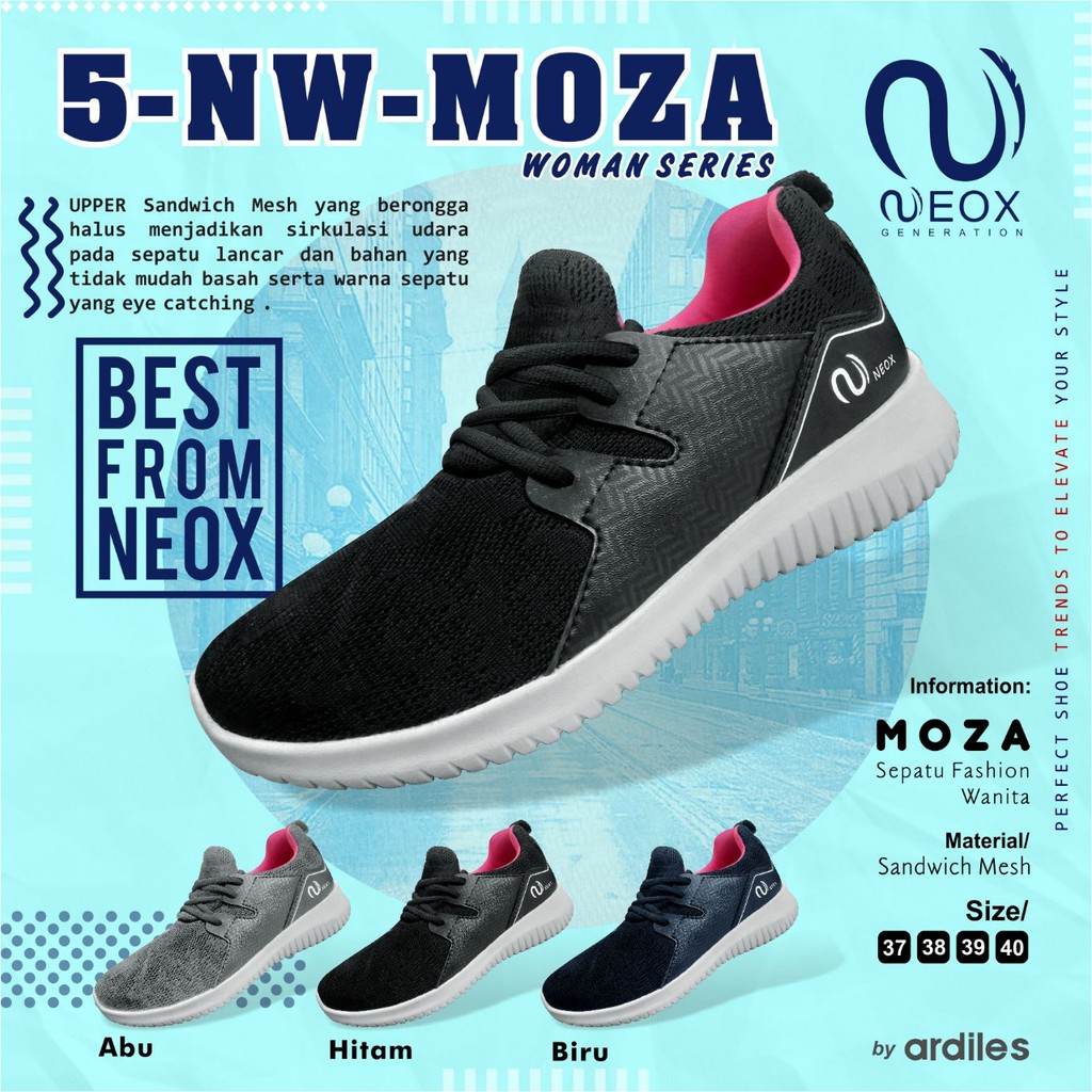 New Sneakers Woman Neox MOZA Nyaman dan Ringan