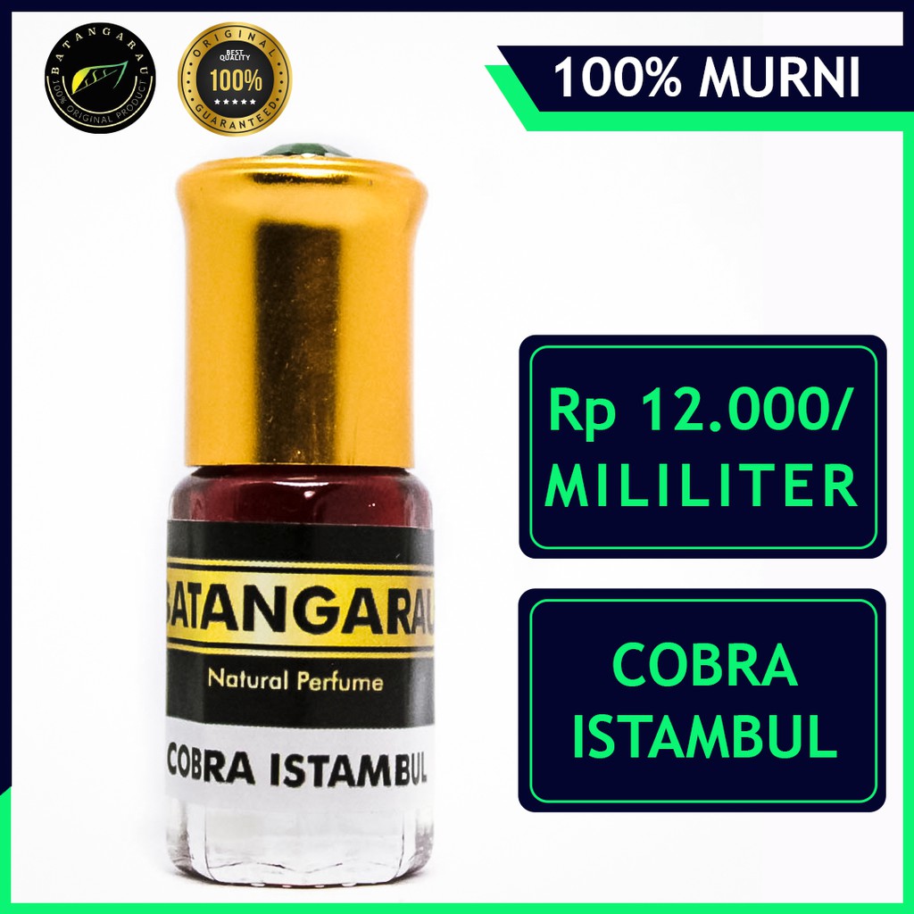 MINYAK WANGI COBRA ISTAMBUL 100% MURNI & NON ALKOHOL