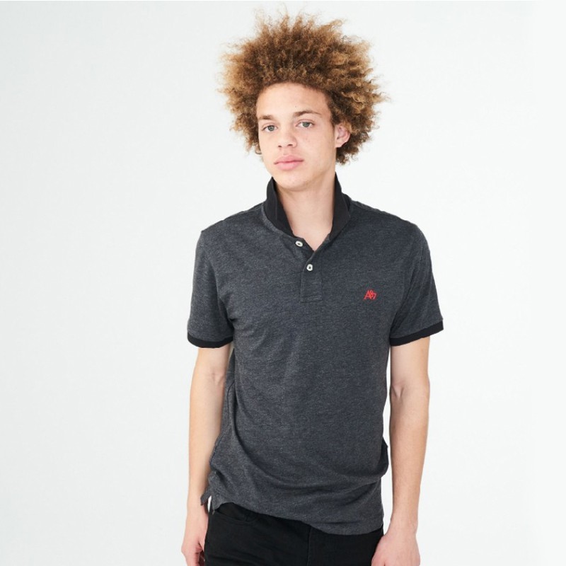 Kaos Polo Pria Aeropostale A87 Grey Shirt