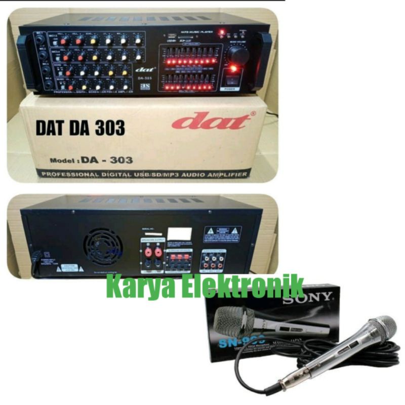 A POWER AMPLI DAT DA303 PLUS MIC SONY  SN303