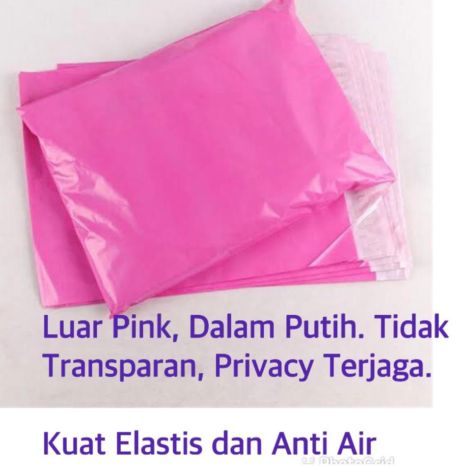 ♪ PREMIUM Polymailer Pink 40x60 100 lbr Polymailer Putih Polymailer Hitam 40 x 60 Amplop Plastik Pac