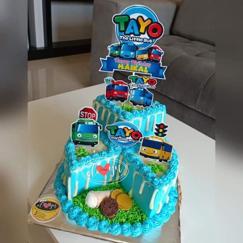 

Kue Tart Ultah Bulat Tingkat-Cake Karakter Anak Cwe Cwo