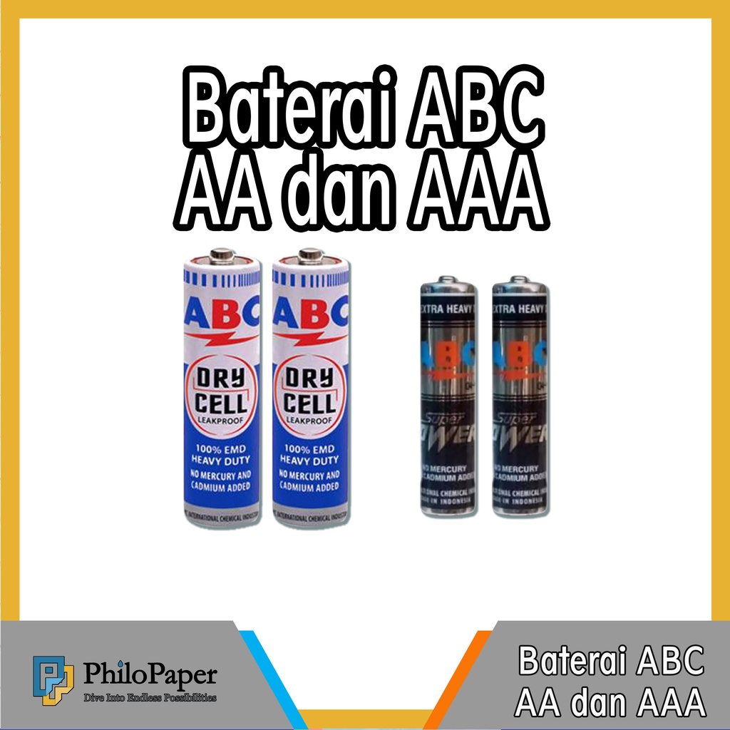 ATK ~ Baterai ABC Kecil Sedang / Batre AA / Battery AAA