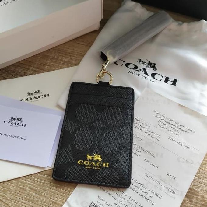 

Office & Stationery | Document Organizer | Coach Signature Id Tag Lanyard - Original Guarantee 100% | Best Seller