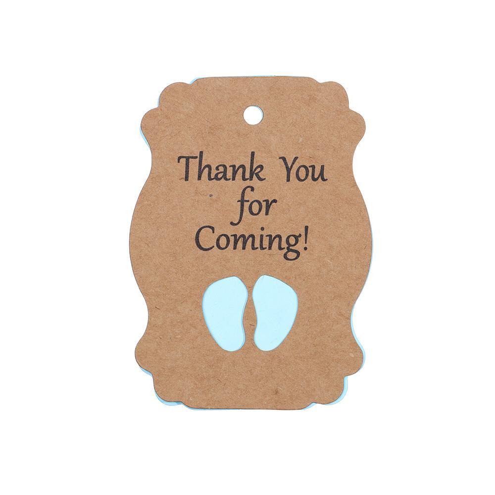 Preva 50PCS Tag Gantung Baby Shower Kado Pembaptisan Gender Reveal Packing Label
