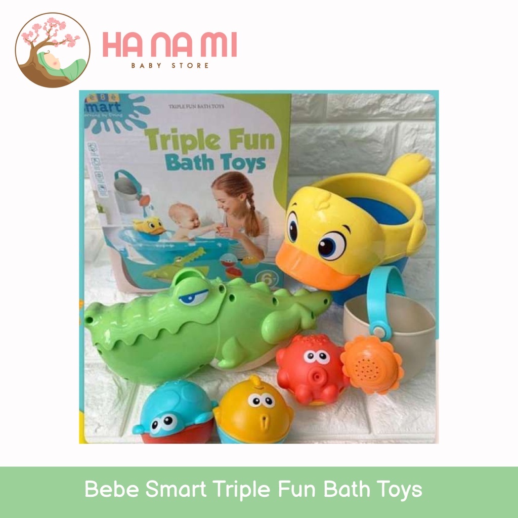 Bebe Smart Triple Fun Bath Toys - Mainan Saat mandi