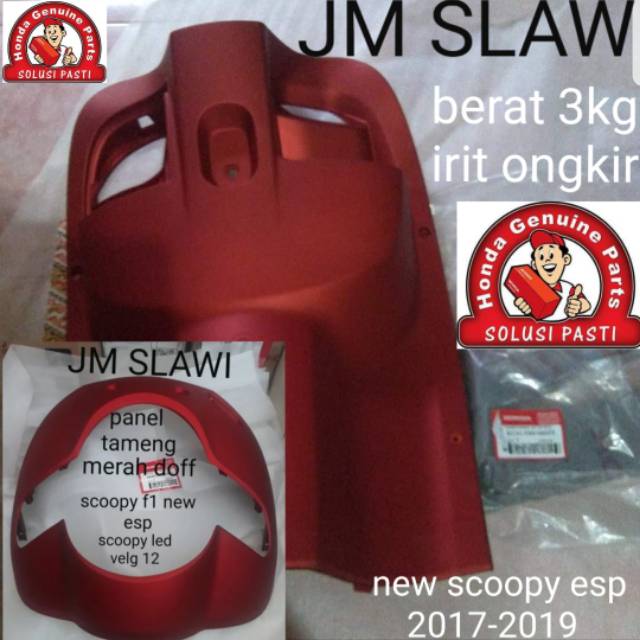 cover inner lower legsil kontak new scoopy esp scoopy f1 esp merah doff ori ahm