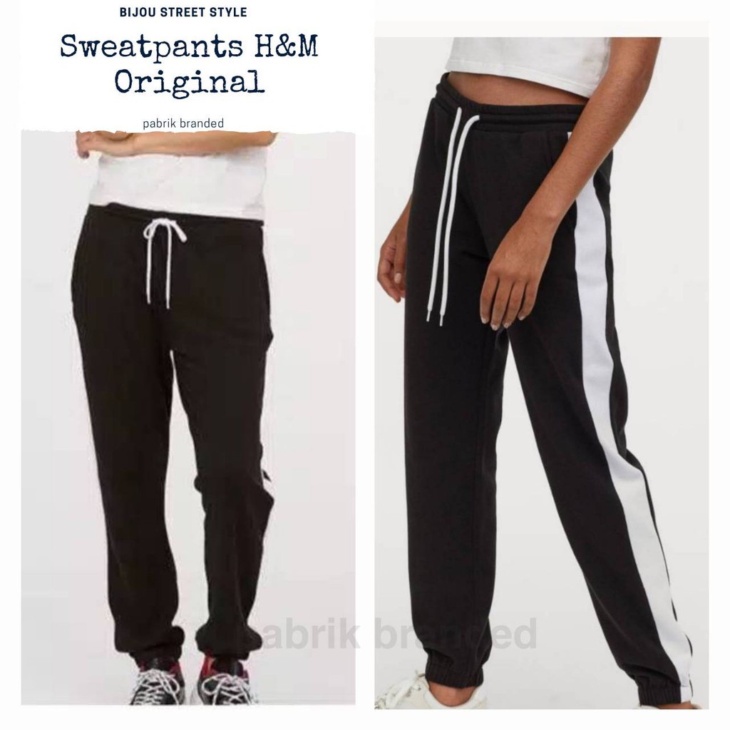 Pabrik branded sweatpants Hnm celana panjang sweater pants jogger anak dewasa wanita remaja murah ec
