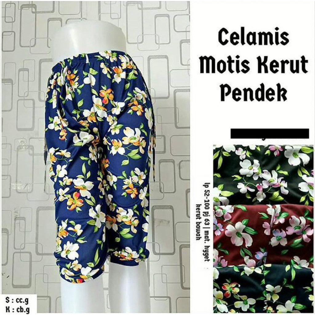 Jogger Pants Cumi Hyget Celana Dalam Gamis Celamis Kerut Motif Anggun Murah