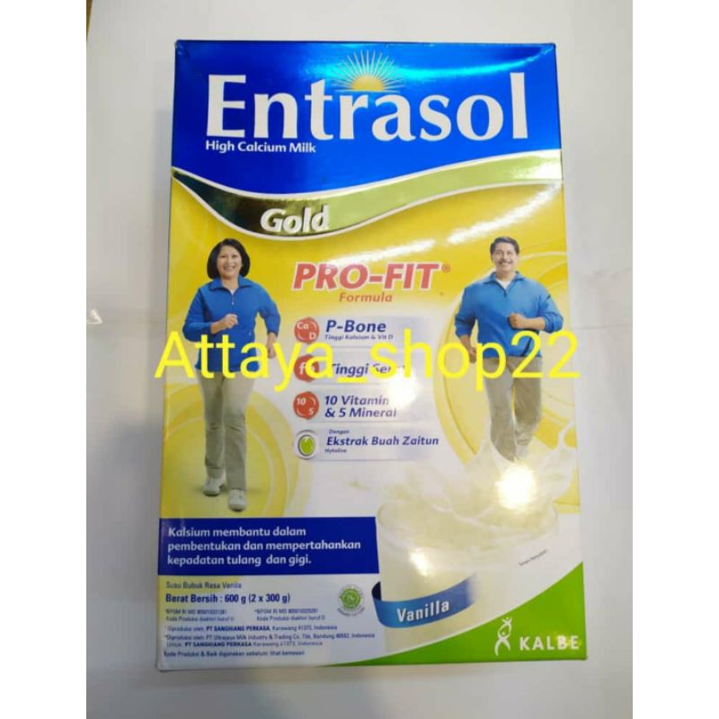 

Entrasol Gold Susu Bubuk Vanilla 600g.